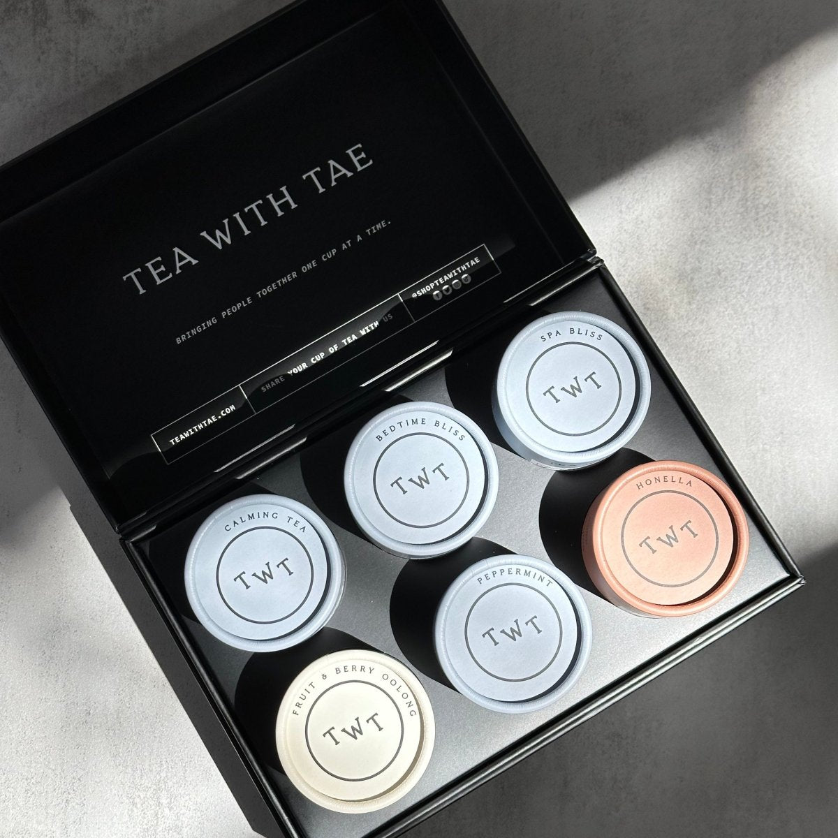 Calming Escapes: Tea Bento Box | 6 - pack - Tea with Tae