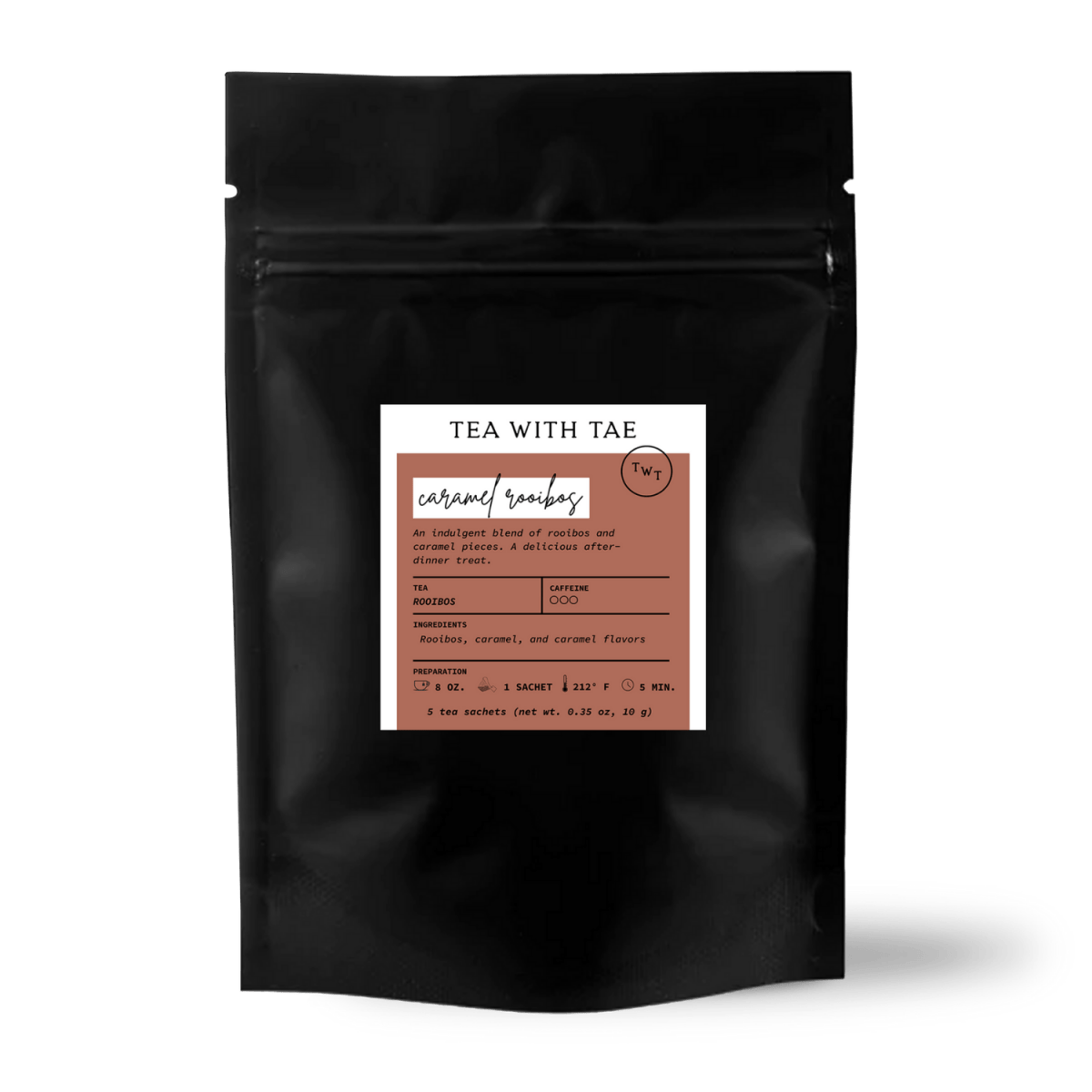 Caramel Rooibos 5ct. Pouch - Tea with Tae