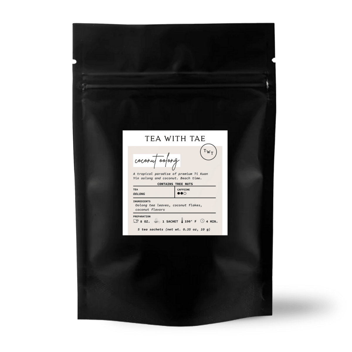 Coconut Oolong 5ct. Pouch - Tea with Tae