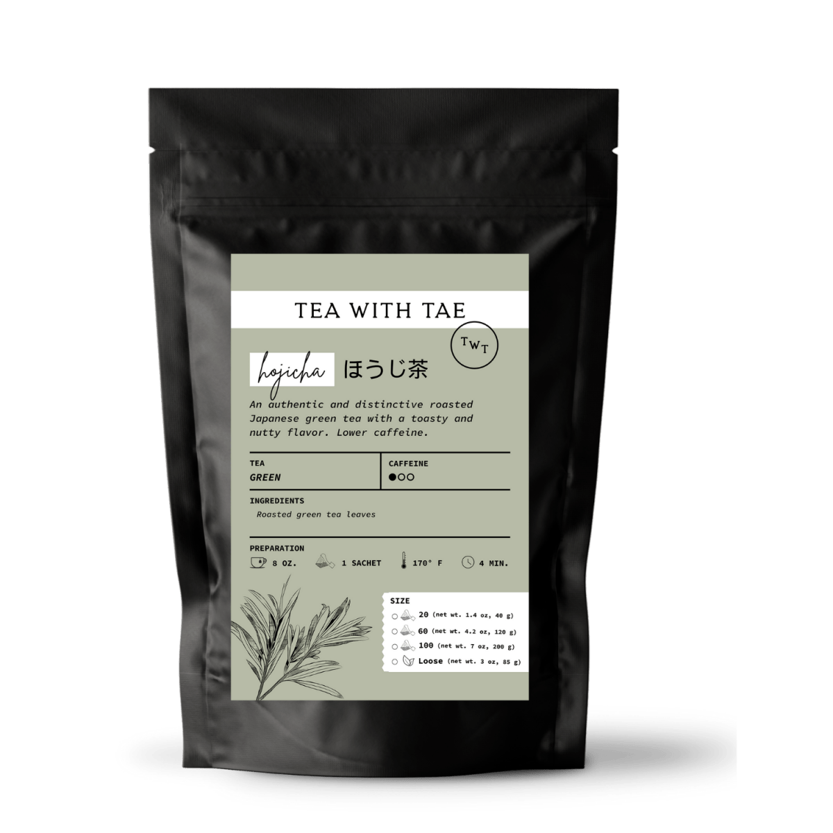 Houjicha Pouch - Tea with Tae