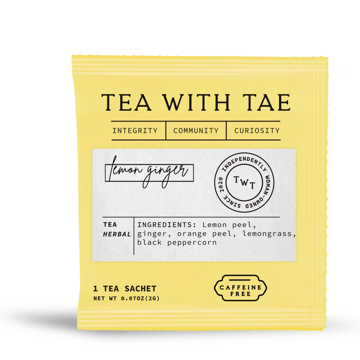 Lemon Ginger 50 ct. Overwrap Bag - Tea with Tae