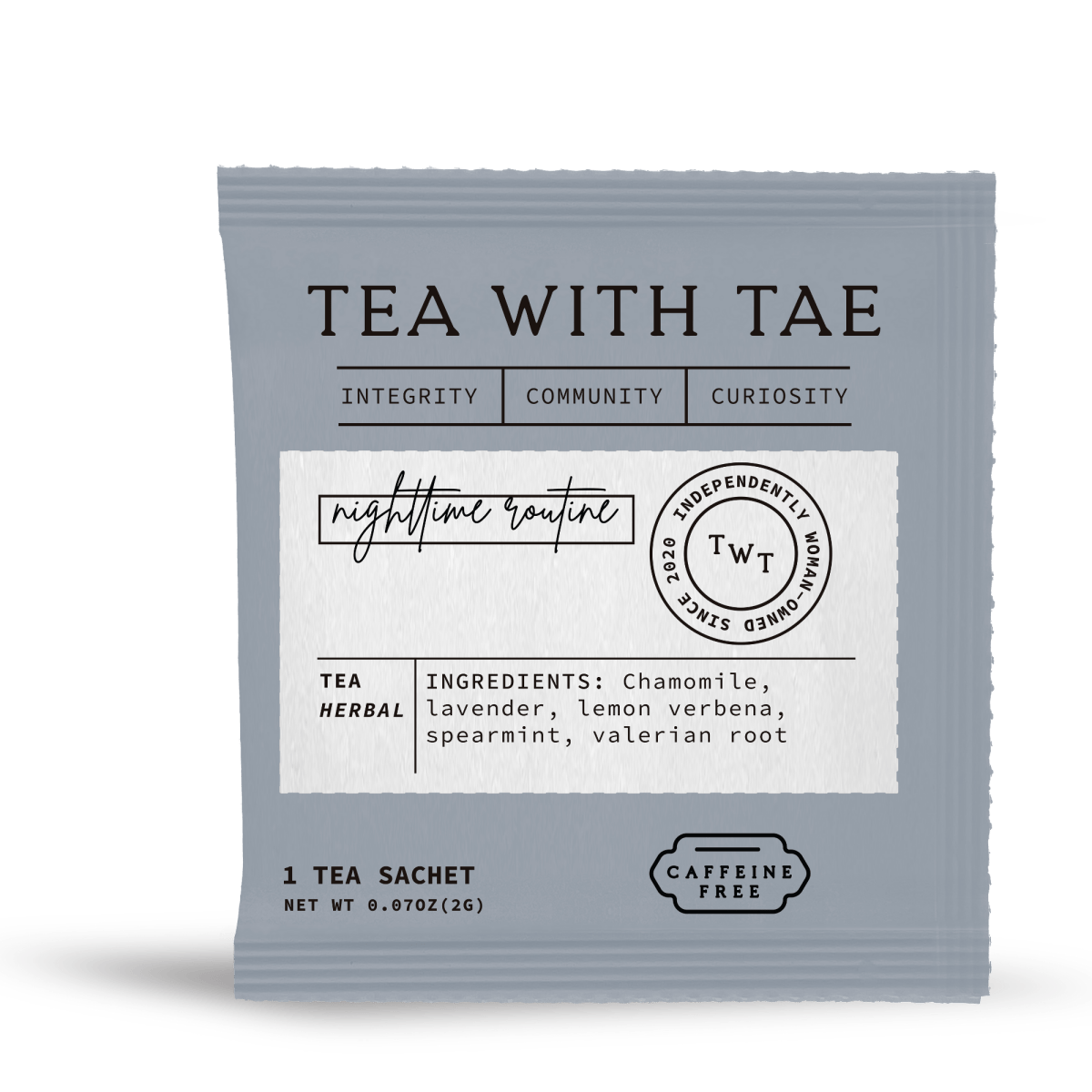 Nighttime Routine 50 ct. Overwrap Bag - Tea with Tae