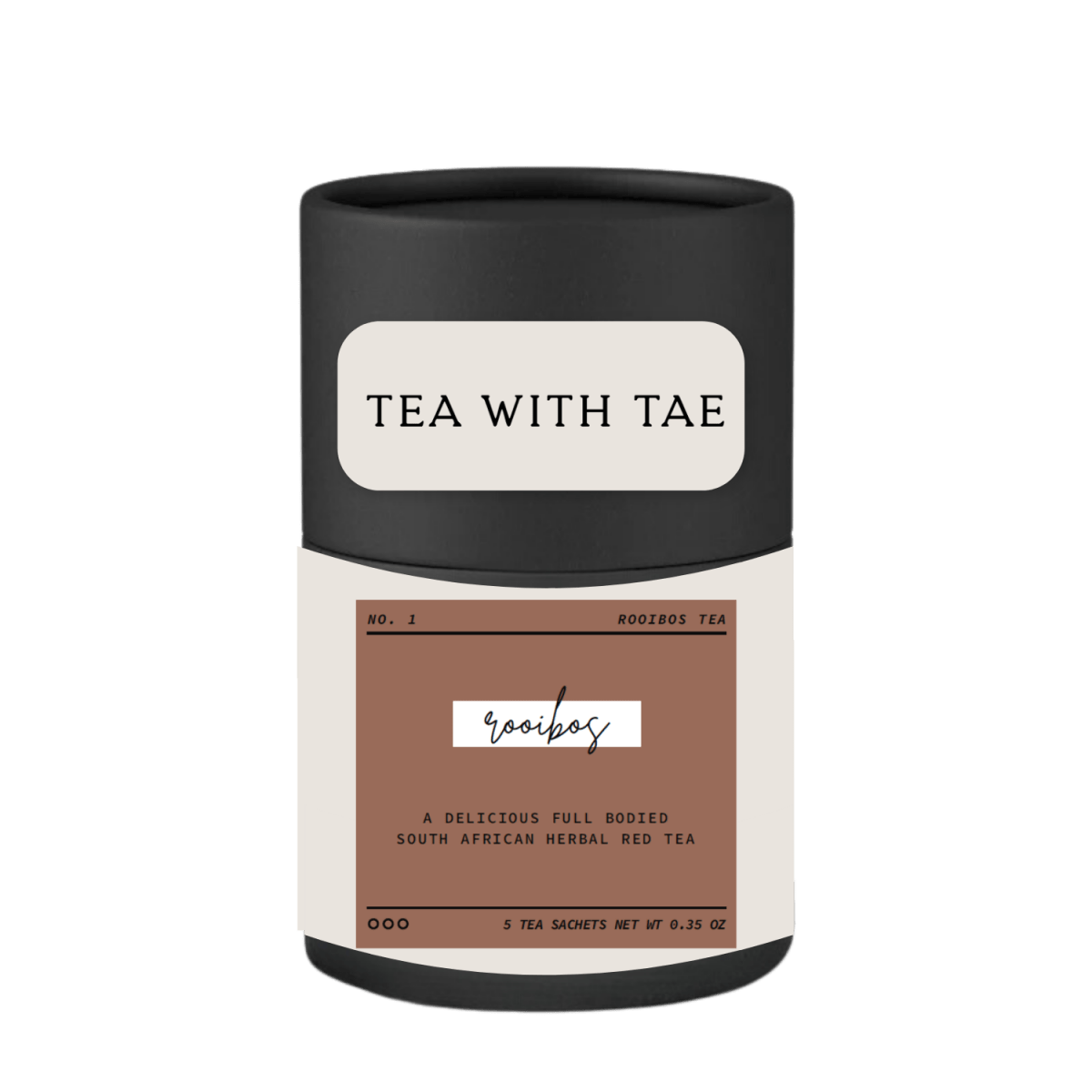 Rooibos Artisan Mini Tea Tube (5 tea sachets) - Tea with Tae