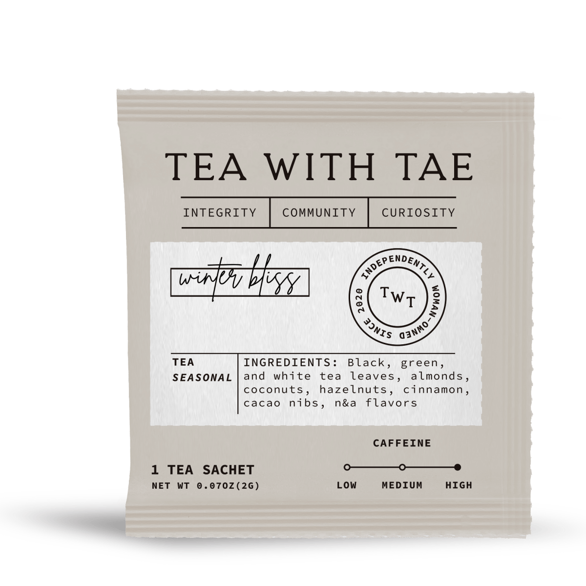 Winter Bliss 50 ct. Overwrap Bag - Tea with Tae