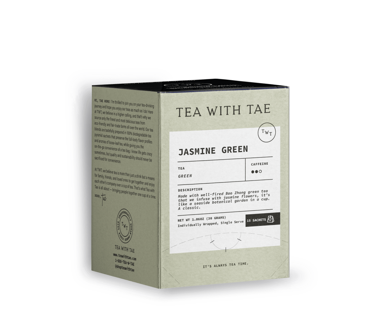 Tea Boxes (15-ct. individually wrapped sachets)